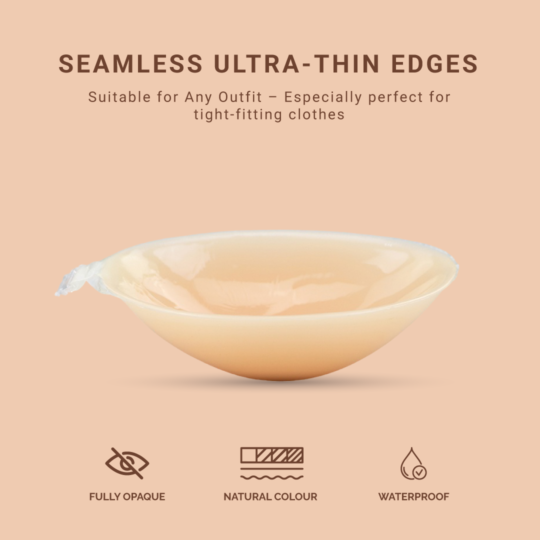 BIOLAB Nubra Water Drop Shapes Nubra Invisible Bra Push Up Stick-on Bra Lift Up Reusable Bra Silicon