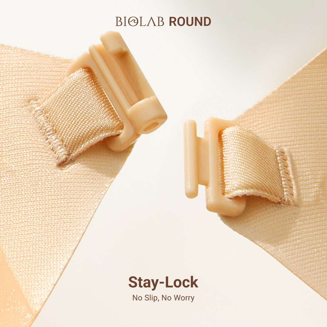 BIOLAB ROUND NUBRA SuperSticky Adhesive Nubra Cup A-E Seamless Invisible Push Up Stick On Bra