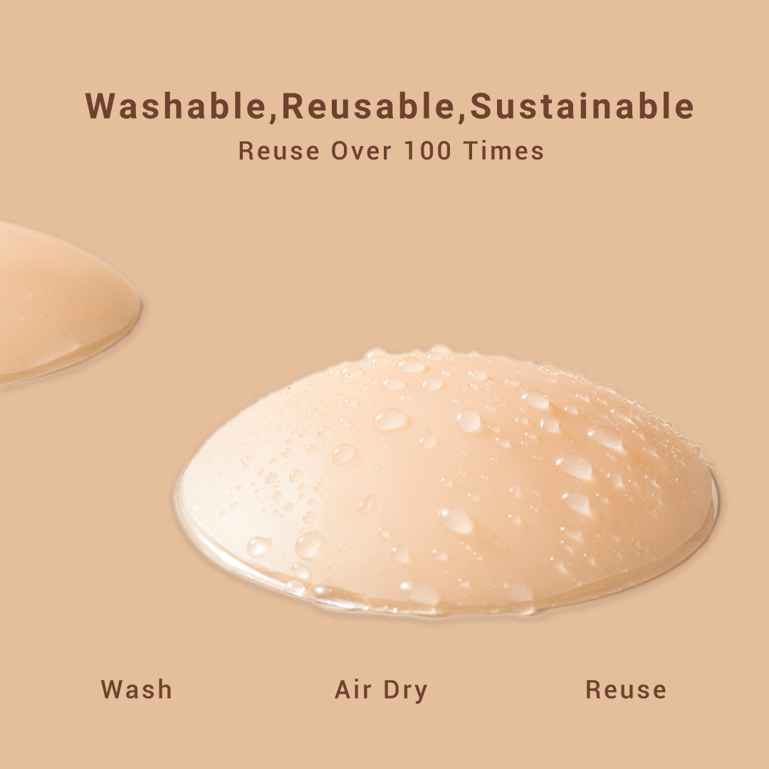 BIOLAB Nipple Cover Nubra | 8CM Silicone Skin Bra | Seamless Waterproof A-C Cup