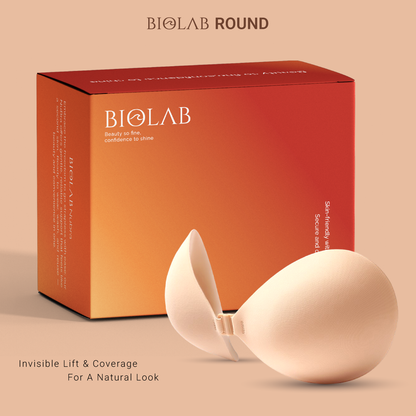 BIOLAB ROUND NUBRA SuperSticky Adhesive Nubra Cup A-E Seamless Invisible Push Up Stick On Bra