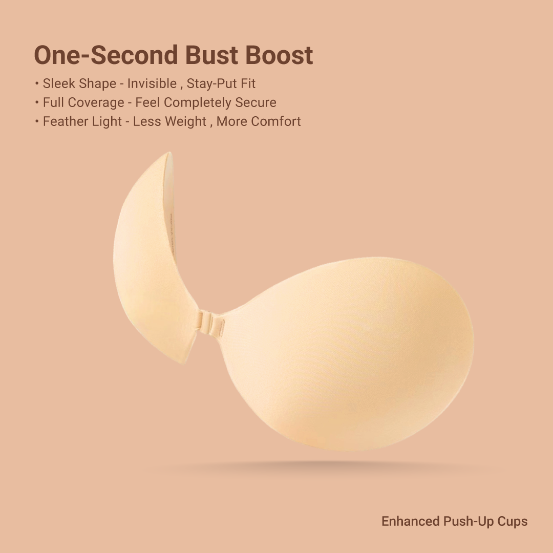 BIOLAB ROUND NUBRA SuperSticky Adhesive Nubra Cup A-E Seamless Invisible Push Up Stick On Bra