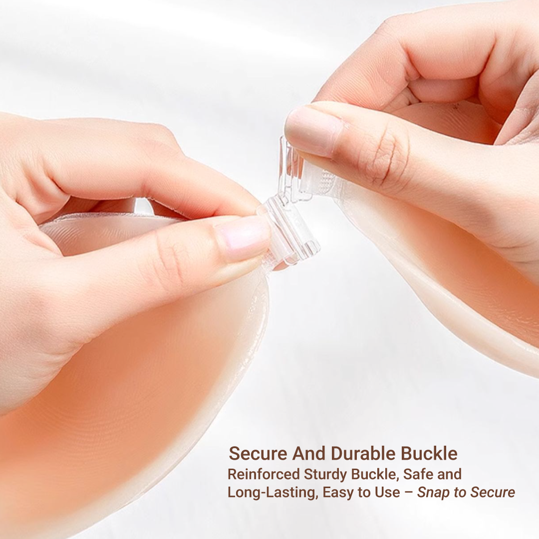 BIOLAB Nubra Water Drop Shapes Nubra Invisible Bra Push Up Stick-on Bra Lift Up Reusable Bra Silicon