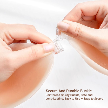 BIOLAB Nubra Water Drop Shapes Nubra Invisible Bra Push Up Stick-on Bra Lift Up Reusable Bra Silicon