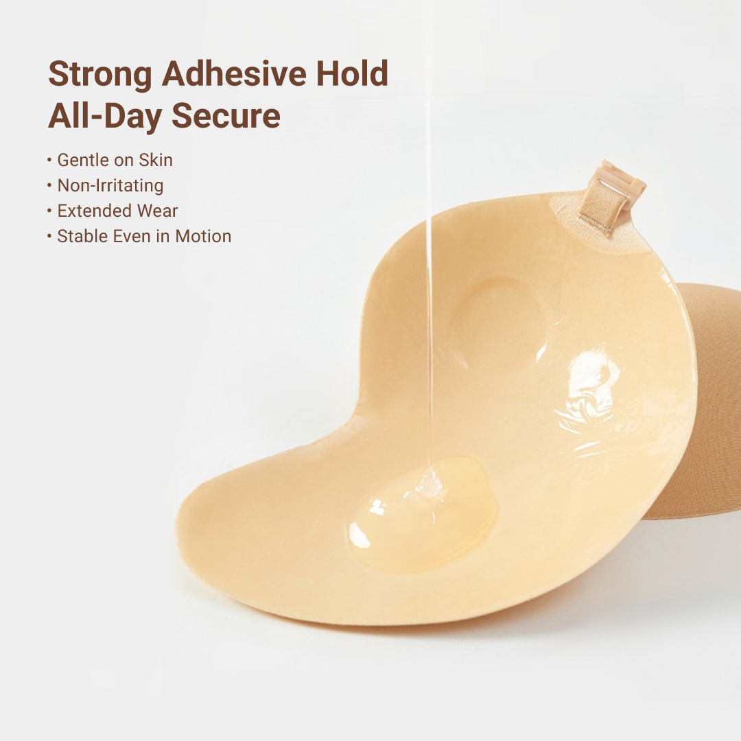 BIOLAB MANGO NUBRA SuperSticky Adhesive Nubra Cup A-E Seamless Invisible Push Up Stick On Bra