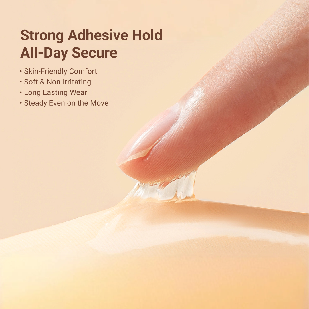 BIOLAB ROUND NUBRA SuperSticky Adhesive Nubra Cup A-E Seamless Invisible Push Up Stick On Bra