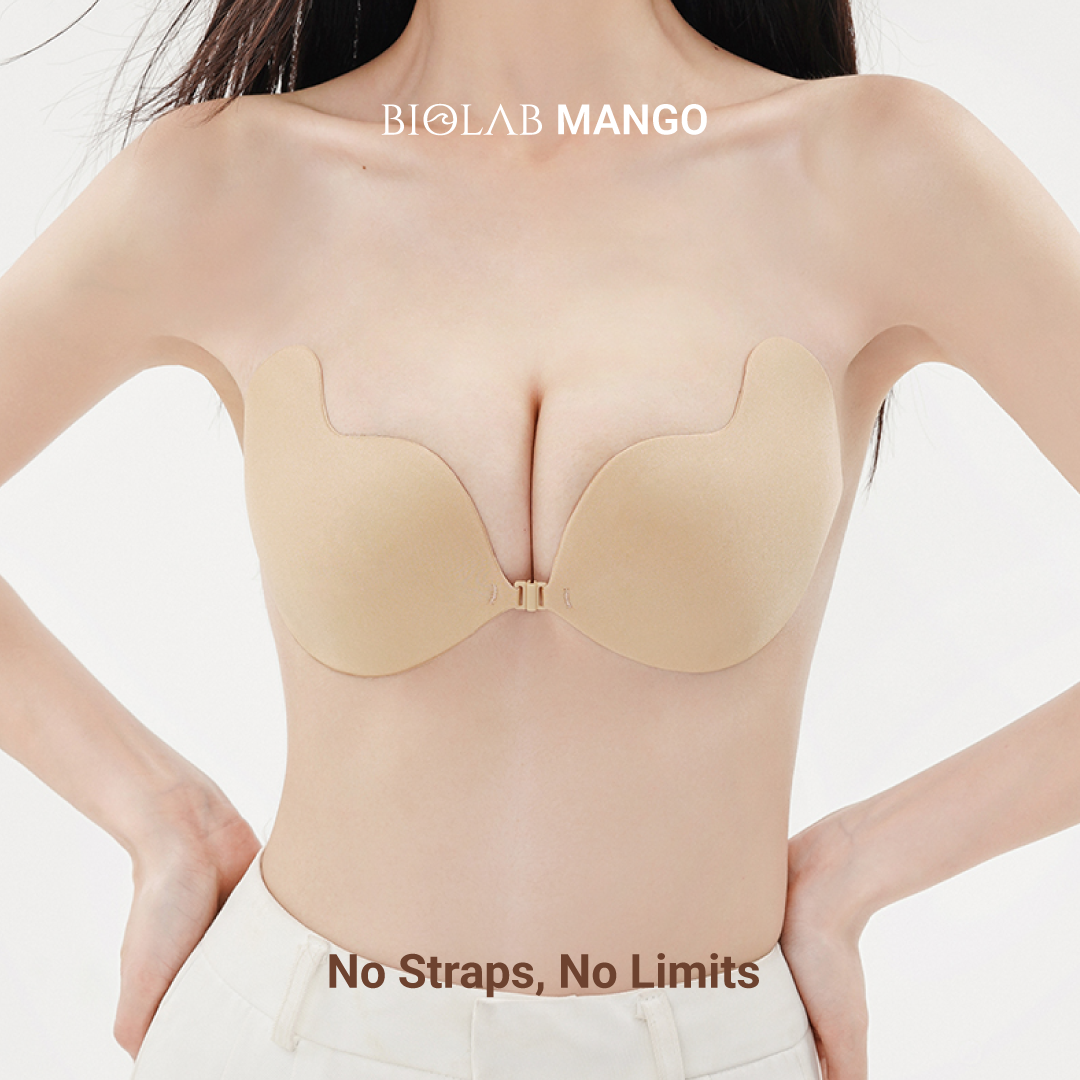 BIOLAB MANGO NUBRA SuperSticky Adhesive Nubra Cup A-E Seamless Invisible Push Up Stick On Bra